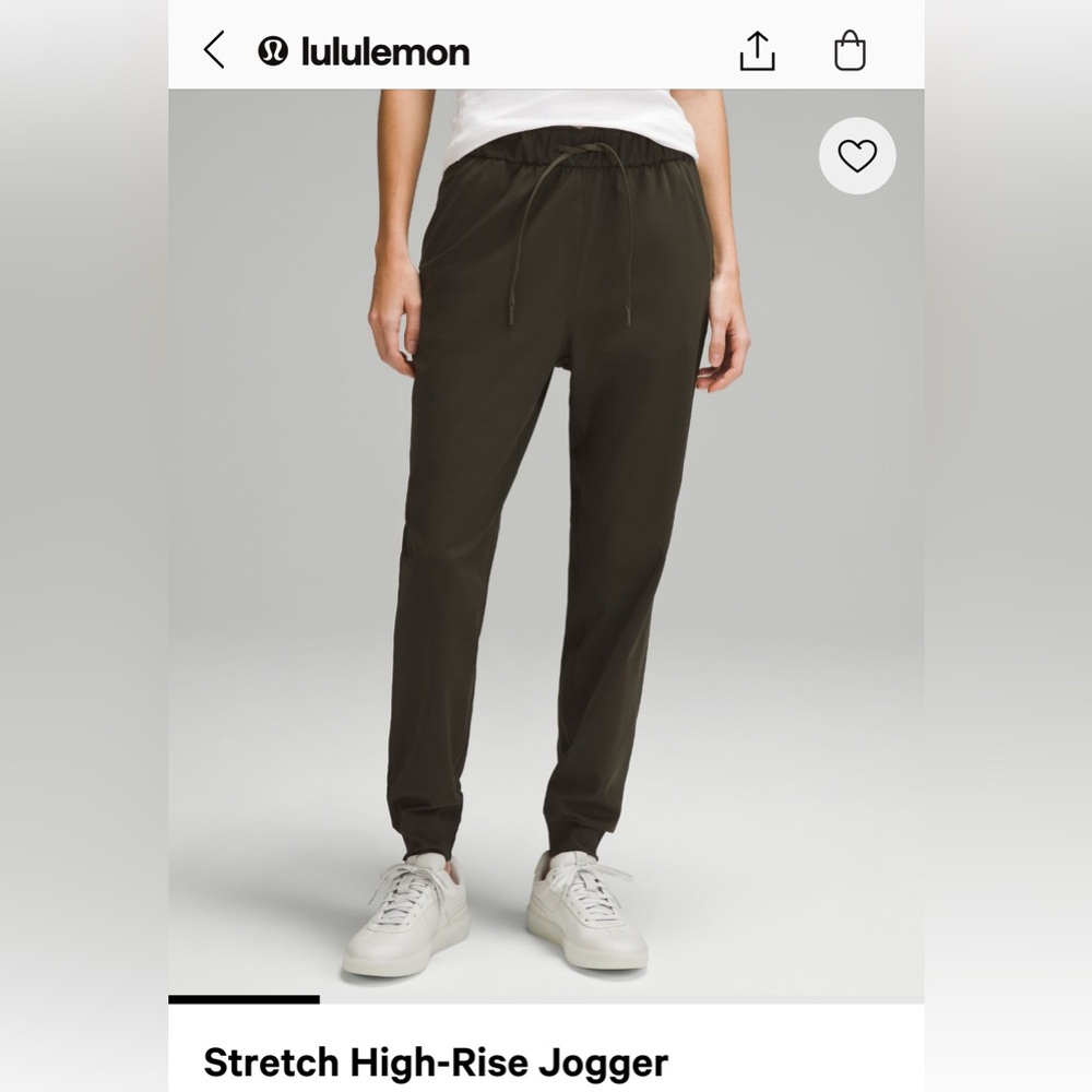 Navy blue stretch High-Rise Jogger size 10.